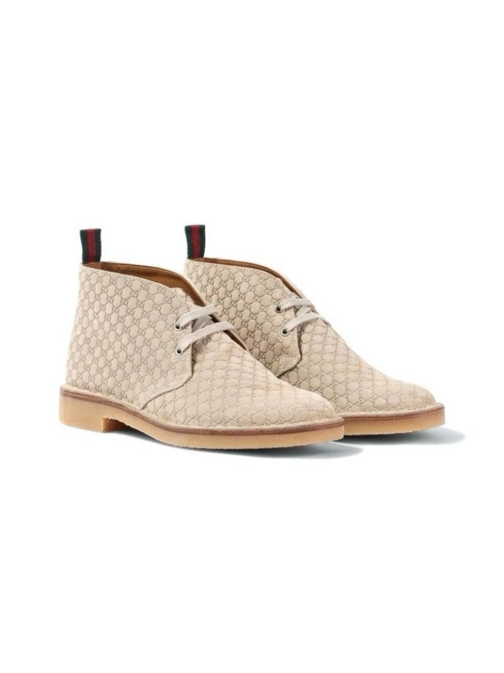 Gucci Men’s GG Monogram Suede Ankle Boots Desert UK9.5 831283